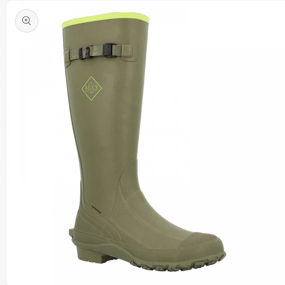 THE ORIGINAL MUCK BOOT COMPANY Men’s  Harvester Olive Green SZ 16M Rubber Boots